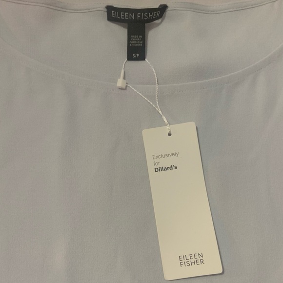 Eileen Fisher Silk Crepe Bateau Neck Tank - Picture 6 of 11